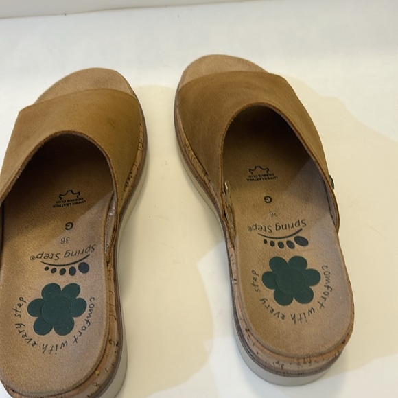 Spring Step Slide Kamaleia Sandal Camel Suede - Picture 3 of 6